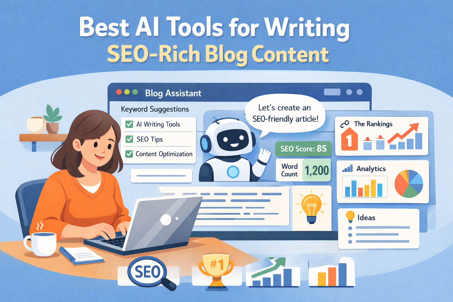 10 Best AI tools for writing seo rich blog content